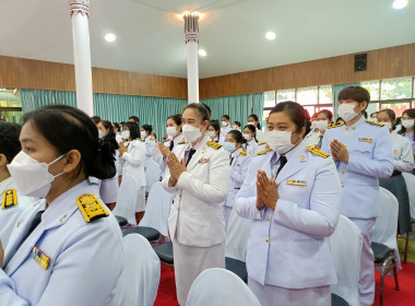 เข้าร่วมพิธีเจริญพระพุทธมนต์ตักบาตรถวายเป็นพระราชกุศลแด่สมเด็จพระนางเจ้าสุทิดา พัชรสุธาพิมลลักษณ พระบรมราชินี เนื่องในโอกาสวันเฉลิมพระชนมพรรษา 3 มิถุนายน 2566 ... พารามิเตอร์รูปภาพ 3