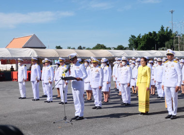 เข้าร่วมพิธีสวดพระพุทธมนต์ทำบุญตักบาตรถวายพระราชกุศลและเข้าร่วมพิธีวางพวงมาลา เนื่องในวันนวมินทรมหาราช ... พารามิเตอร์รูปภาพ 29