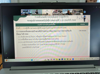 เข้าร่วมประชุมพิจารณาร่างหลักเกณฑ์การประเมินผลการปฏิบัติงานของศูนย์ถ่ายทอดเทคโนโลยีการสหกรณ์ ประจำปี 2568 ... พารามิเตอร์รูปภาพ 10