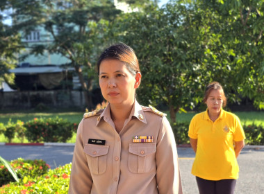 ร่วมกิจกรรมเคารพธงชาติและสวดมนต์ตอนเช้า พารามิเตอร์รูปภาพ 7